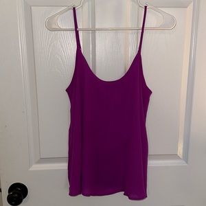 Purple chiffon tank top